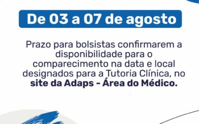 Tutoria clínica do Programa Médicos pelo Brasil começa dia 22 de agosto